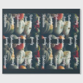 Herbstkürbis in einem rustikalen Garten Geschenkpapier (Flach)