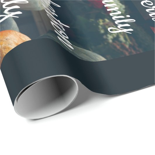 Herbstkürbis in einem rustikalen Garten Geschenkpapier (Rolleneckpunkt)