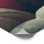 Herbstkürbis in einem rustikalen Garten Poster (Ecke)