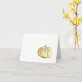 Herbstkürbis Karte (Gelbe Blume)