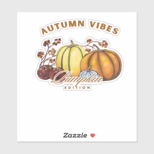 Herbstkürbis Klassischer T - Shirt.png Aufkleber (Blatt)