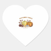 Herbstkürbis Klassischer T - Shirt.png Herz-Aufkleber (Vorderseite)