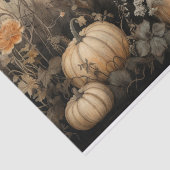 Herbstkürbis Kürbis mit Blume Decoupage Seidenpapier (Ausschnitt)