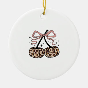 Herbstkürbis, Kürbiskirschen, Leopardenkürbis, P Keramik Ornament