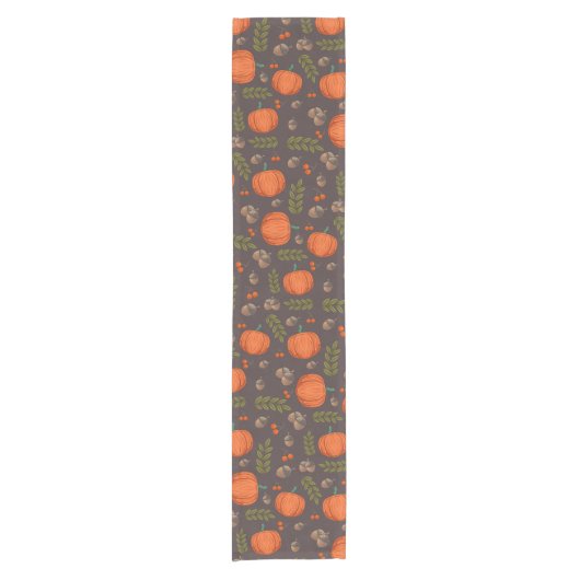 Herbstkürbis Kurzer Tischläufer (Vorderseite)