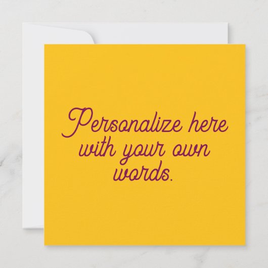 Herbstkürbis lila Weinkarte (Rückseite)