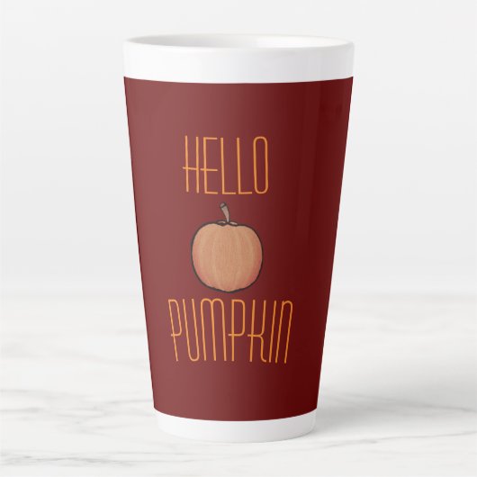 Herbstkürbis Milchtasse (Vorderseite)