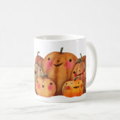 Herbstkürbis Niedlicher Halloween-Erntedank Herbst Kaffeetasse (VorderseiteRechts)