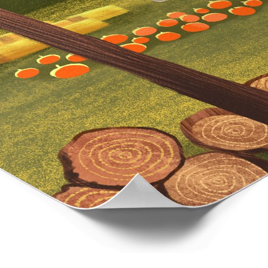 Herbstkürbis Poster (Ecke)