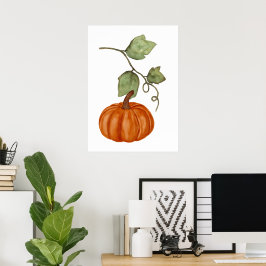 Herbstkürbis Poster