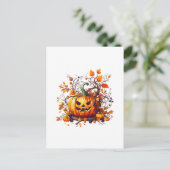 Herbstkürbis Postkarte (Stehend Vorderseite)