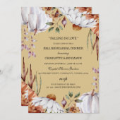 Herbstkürbis Probe Einladung (Vorne/Hinten)