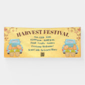 Herbstkürbis - QR-Code Erntefest Banner (Horizontal)