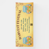 Herbstkürbis - QR-Code Erntefest Banner (Vertikal)