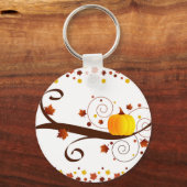 Herbstkürbis - Schlüsselanhänger (Vorderseite)