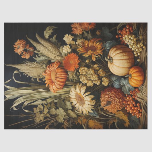 Herbstkürbis Seidenpapier (Vorderseite)