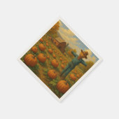 Herbstkürbis Serviette (Ecke)