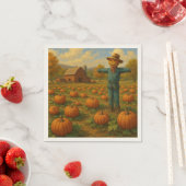 Herbstkürbis Serviette (Beispiel)
