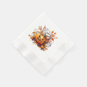 Herbstkürbis Serviette (Ecke)