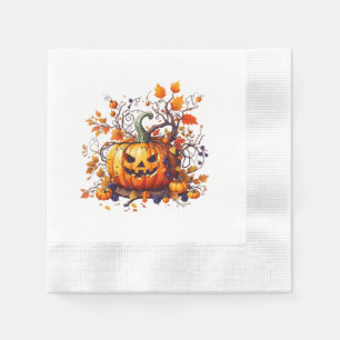 Herbstkürbis Serviette