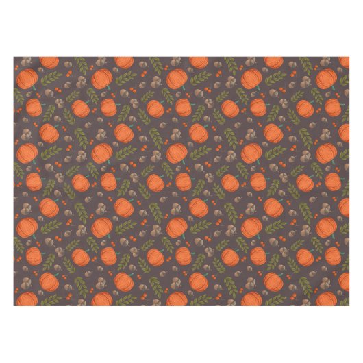 Herbstkürbis Tischdecke (Vorderseite (Horizontal))