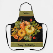 Herbstkürbis und Eichenbäume personalisiert Schürze (Vorderseite)