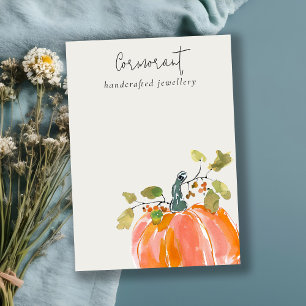 Herbstkürbis verursacht unscharfe Anzeige Visitenkarte