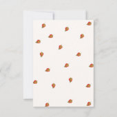 Herbstkürbis: Wohlwünsche für das Baby-Duschspiel Einladung (Rückseite)