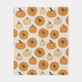 Herbstkürbis würzige Herbstkürbis Thanksgi Fleecedecke (Vorderseite)