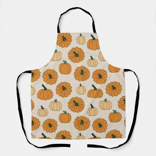 Herbstkürbis würzige Herbstkürbis Thanksgi Schürze (Vorderseite)