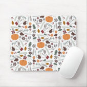Herbstkürbis zeitgenössisches grafisches Muster Mousepad (Mit Mouse)