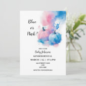 Herbstkürbis zum Thema Geschlecht: Einladung (Stehend Vorderseite)