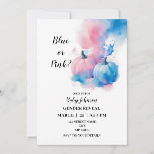 Herbstkürbis zum Thema Geschlecht: Einladung