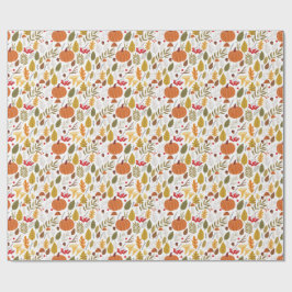 Herbstkürbismuster Geschenkpapier