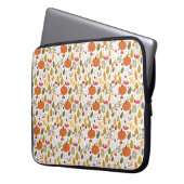 Herbstkürbismuster Laptopschutzhülle (Vorderseite Links)