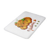 Herbstkürbisse Badematte (Schrägansicht)