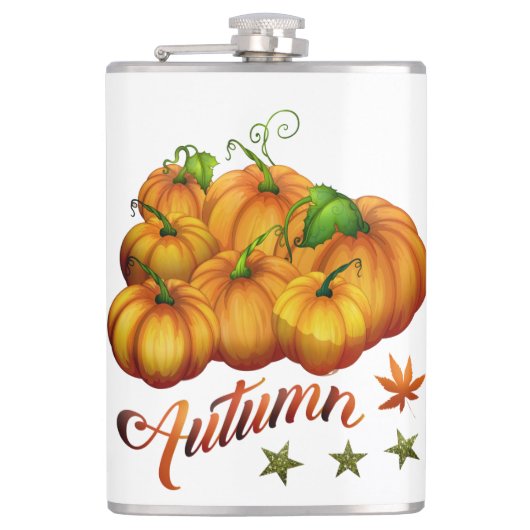 Herbstkürbisse flachmann (Vorderseite)