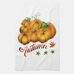 Herbstkürbisse Geschirrtuch