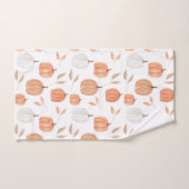 Herbstkürbisse und Blätter Badhandtuch Set (Handtuch)