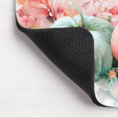 Herbstkürbisse und Blumen  Mousepad (Ecke)