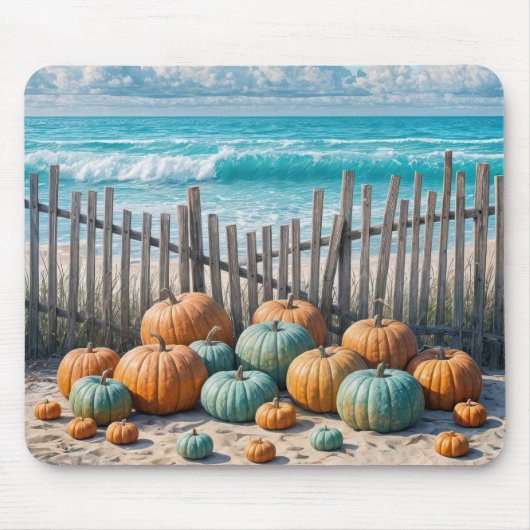 Herbstkürme am Strand Mousepad (Vorne)