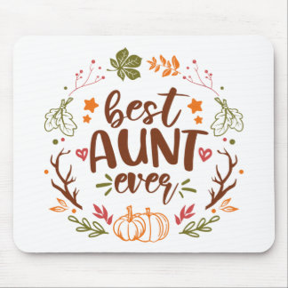 Herbstkürme Beste Tante je T - Shirt Mousepad