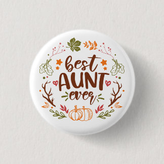 Herbstkürme Beste Tante je T - Shirt Schlüsselanhä Button