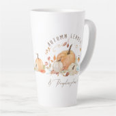 Herbstkürme Blumenauspferde Wasserfarbe Milchtasse (Rechte Ecke)