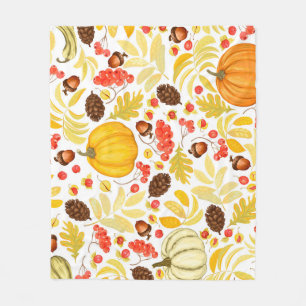 Herbstkürme, Eichhörnchen, Vintager Hintergrund. Fleecedecke