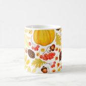 Herbstkürme, Eichhörnchen, Vintager Hintergrund. Kaffeetasse (Mittel)
