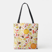 Herbstkürme, Eichhörnchen, Vintager Hintergrund. Tasche (Rückseite)