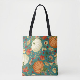 Herbstkürme mit aquamarinem Hintergrund. Mapl Tasche