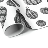 Herbstkürme-Muster-Tintenklemme Zeichnend Geschenkpapier (Rolleneckpunkt)