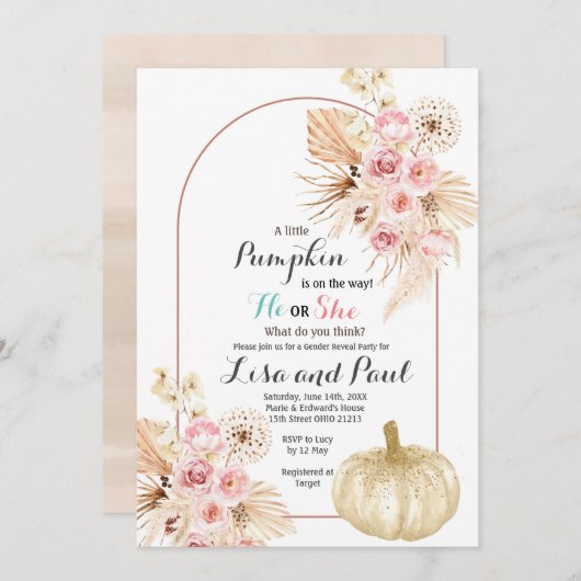 Herbstkürme offenbaren die Einladung (Vorne/Hinten)